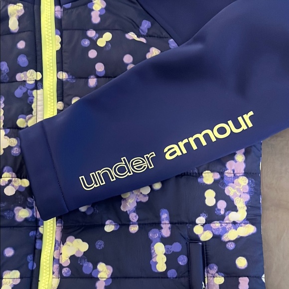 Under Armour Blue and Yellow Hoodie JM size - Picture 2 of 14